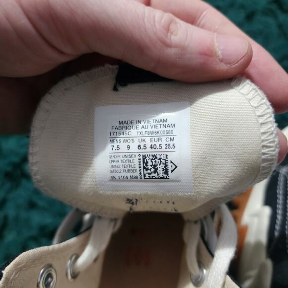 Converse Run Star Motion CX Black Gum Platform Shoes Womens Size 9 - Picture 7 of 8